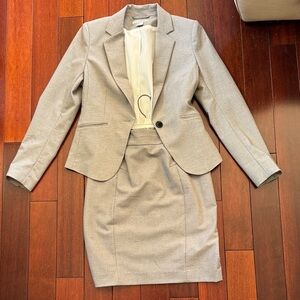 H&M Gray Skirt Set